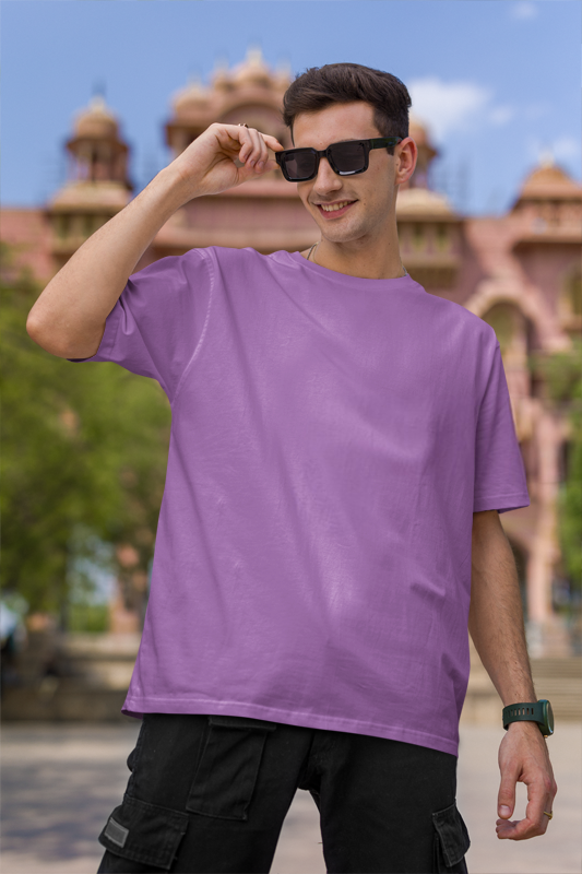 Heavy Weight Unisex Lavender Oversize T-Shirt