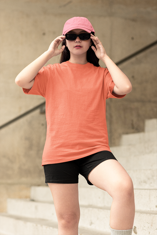 Heavy Weight Unisex Peach Oversize T-Shirt