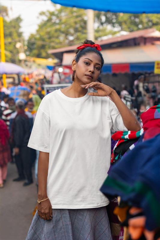 Heavy Weight Unisex White Oversize T-Shirt