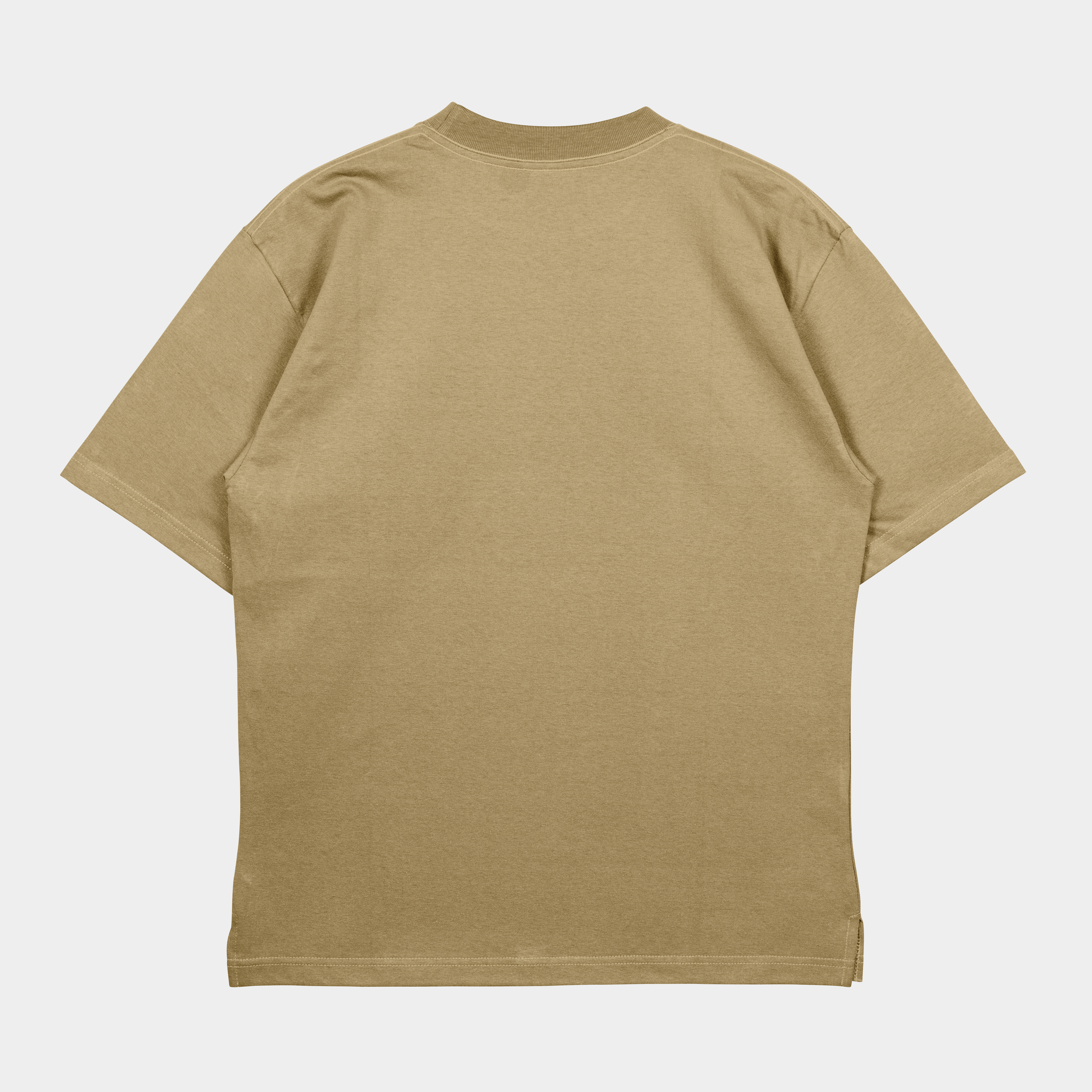 Heavy Weight Unisex Beige Oversize T-Shirt