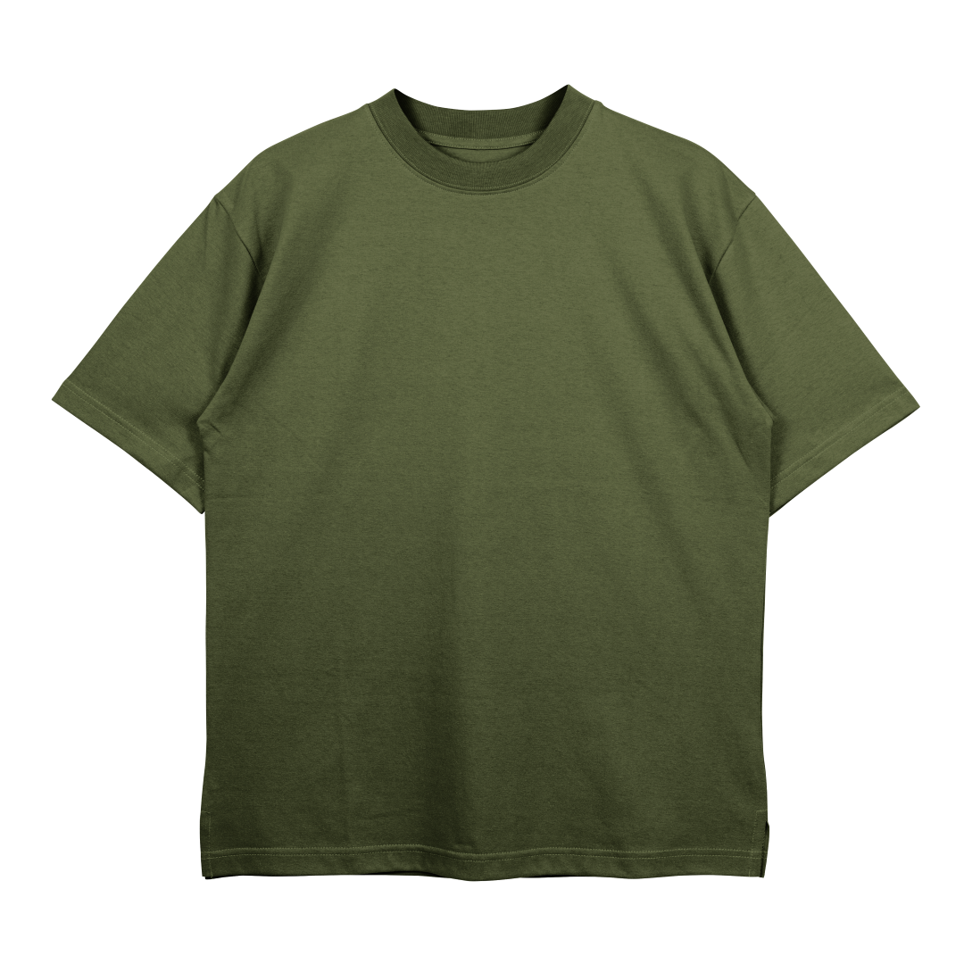 Moss Green - Terry Oversize T Shirt