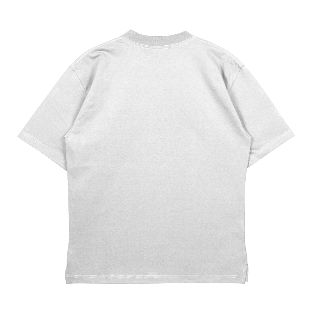 Ruffle it Up - Unisex White Terry Oversize T-Shirt